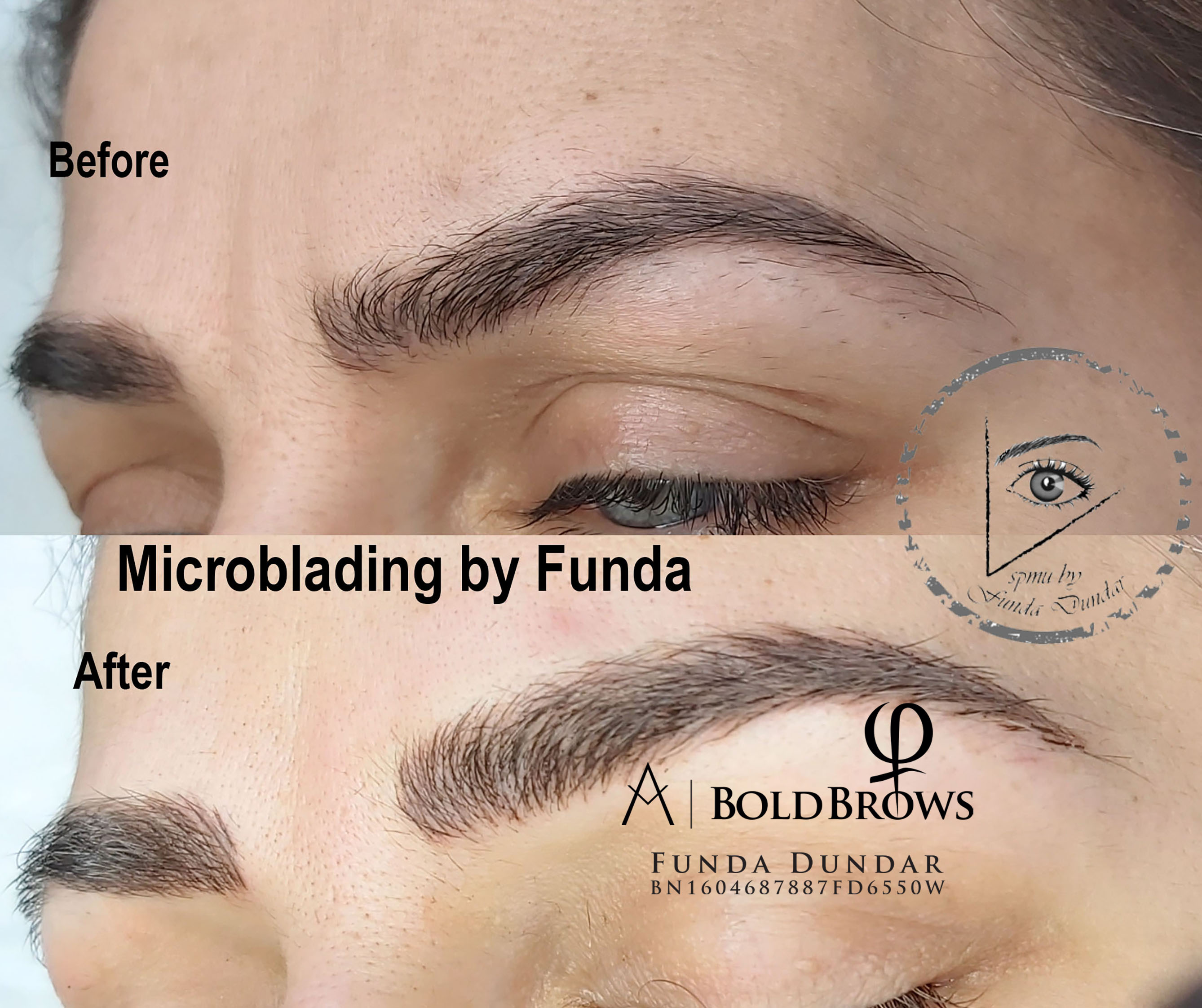microblading eyebrow logo